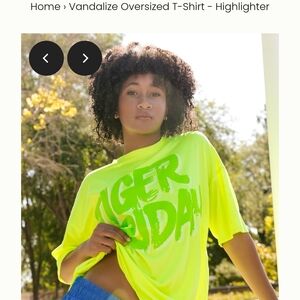 Vandalize Oversized T-Shirt - Neon Yellow